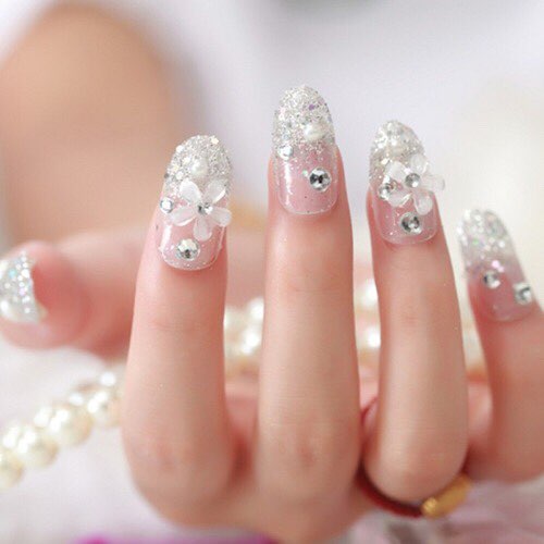 Diamonds for nails  Nail spa, Nails, Nail manicure